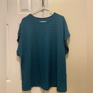 Teal Blouse from Shein Curve 2XL